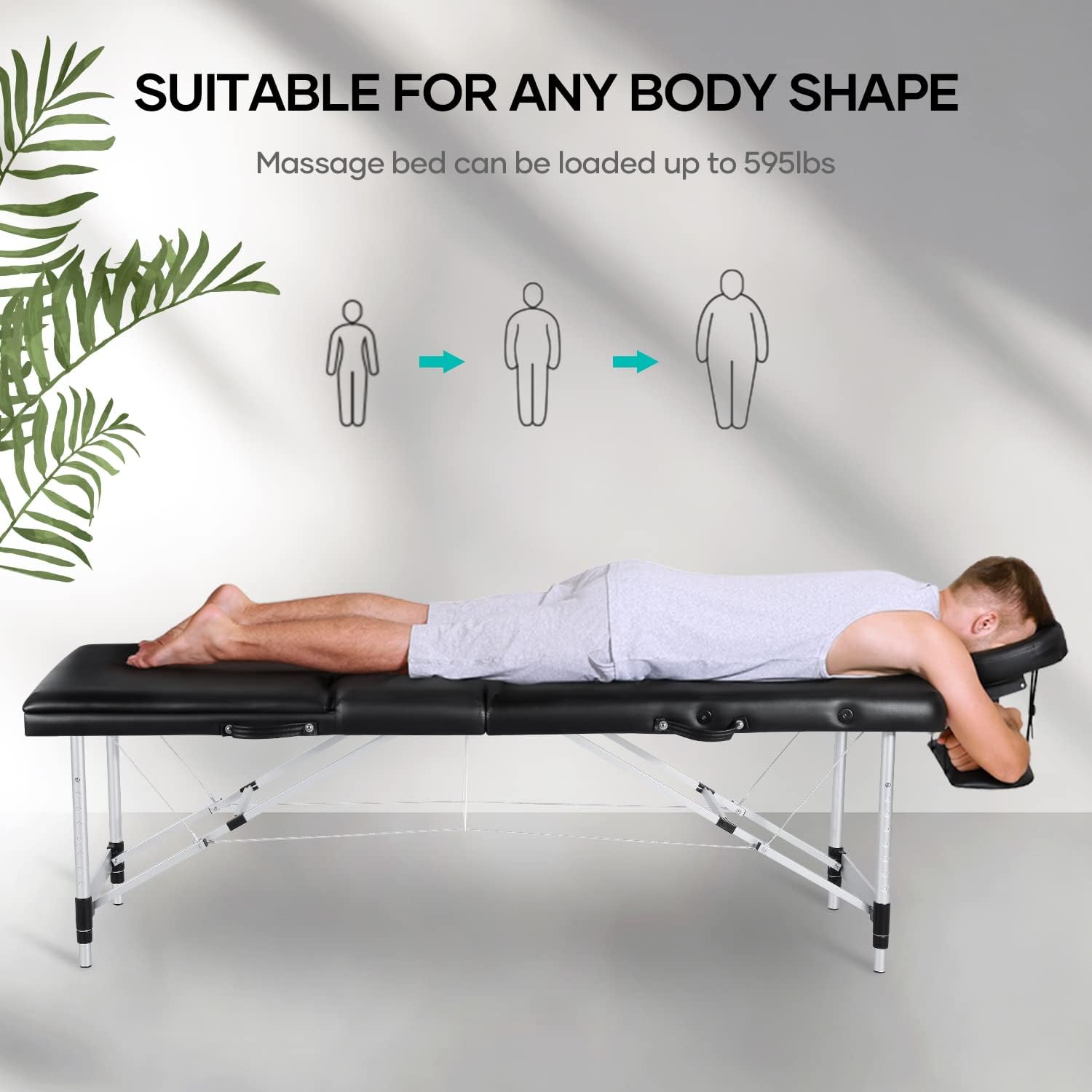 Portable Massage Table with Carrying Case V741