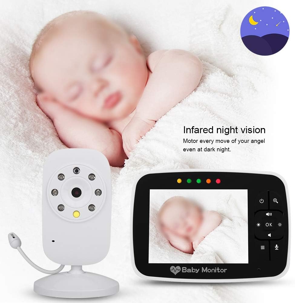 Baby Monitor with 3.5 LCD Display, IR Night Vision, 2 Way Audio Talk T504636