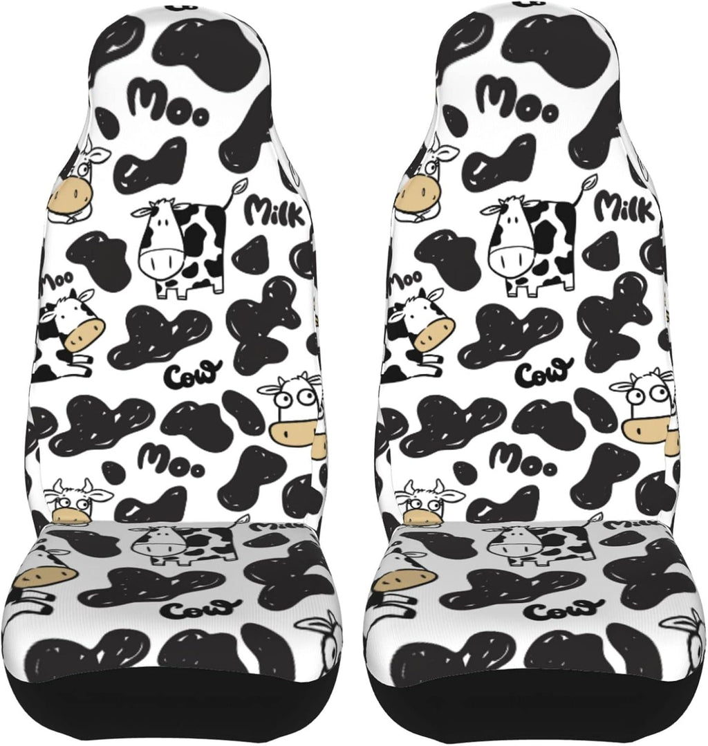 Skull Roses Car Seat Covers 2 Pcs Set Universal Fit X297