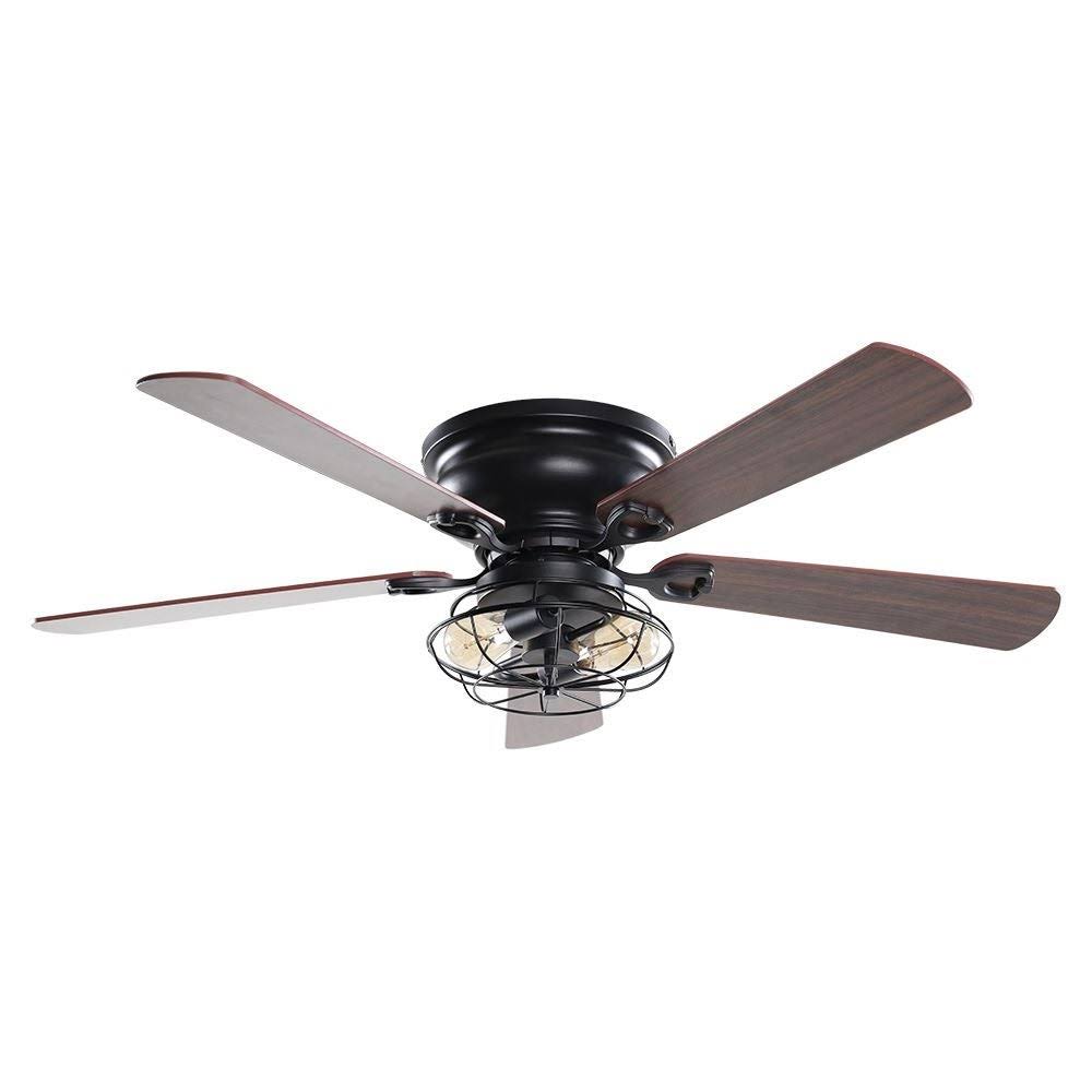Matte Black Ceiling Fan with Light Kit O20717