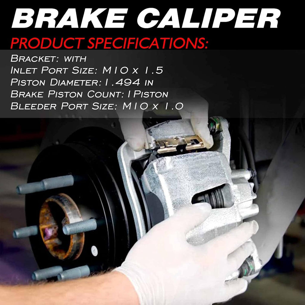 Rear Driver Side Brake Caliper Assembly Pack of 2 S7841