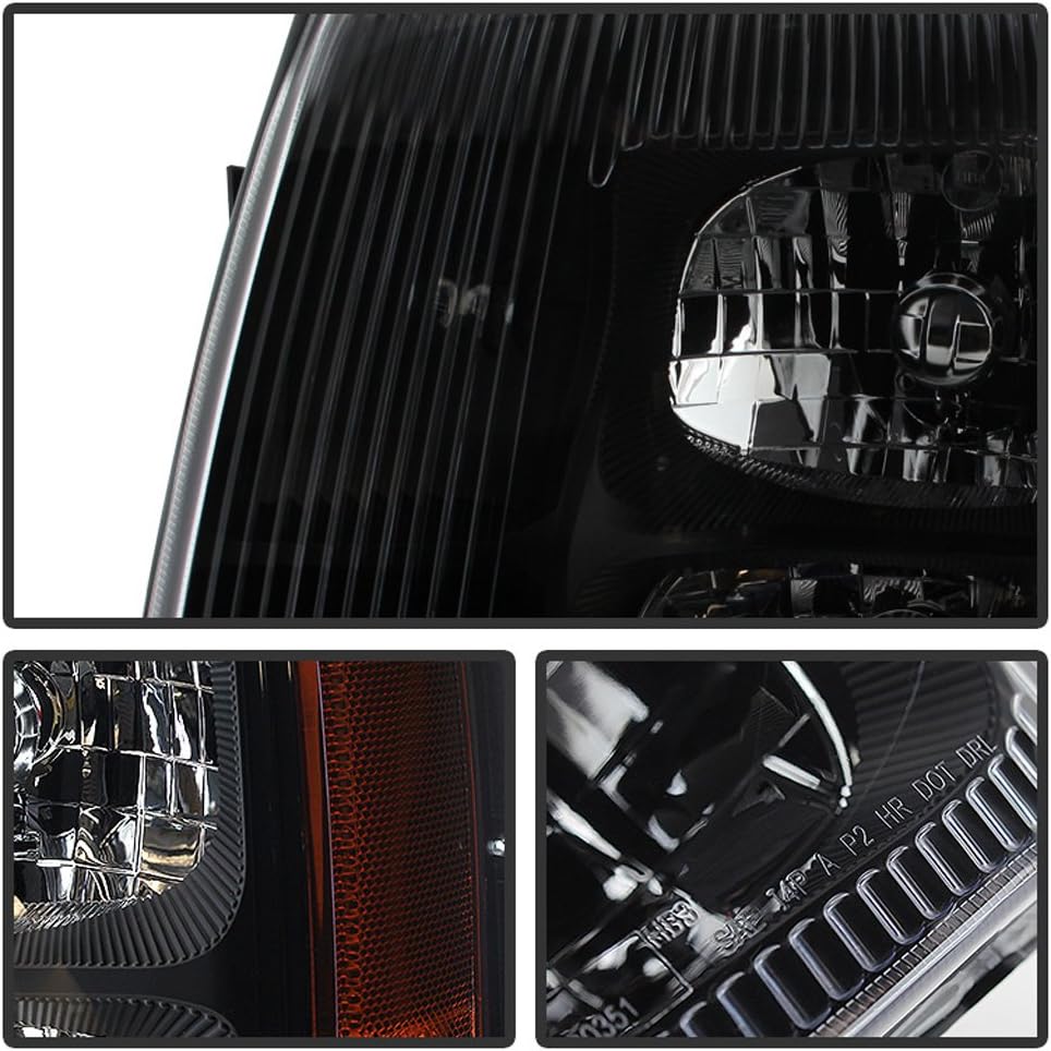 Black Halogen Headlights M1523