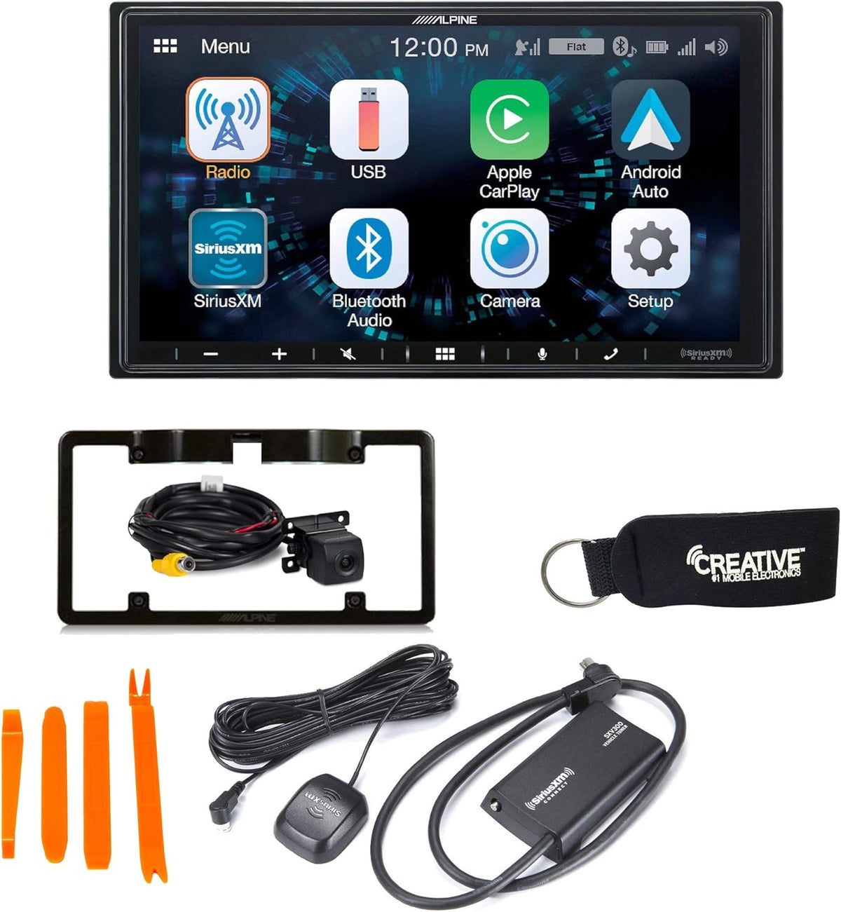 CarPlay & Android Auto Receiver with Back up Camera and Sirius XM Tuner G9457