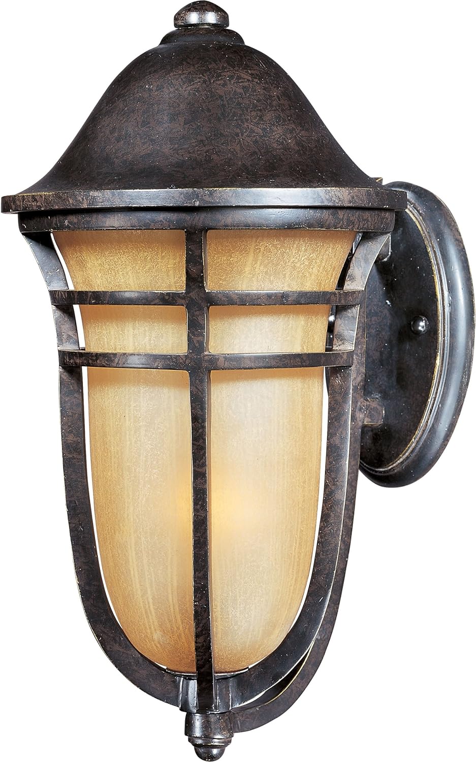 One Light Mocha Cloud Glass Wall Lantern W6940