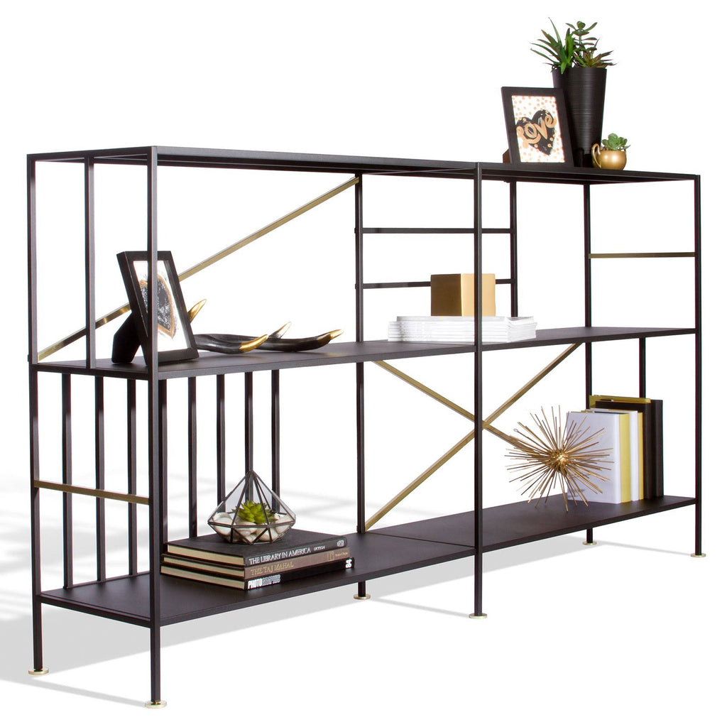Black 2 Shelf Bookcase X15258