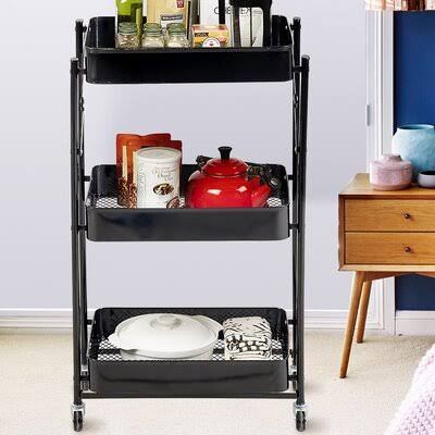 Black Bar Cart O8838