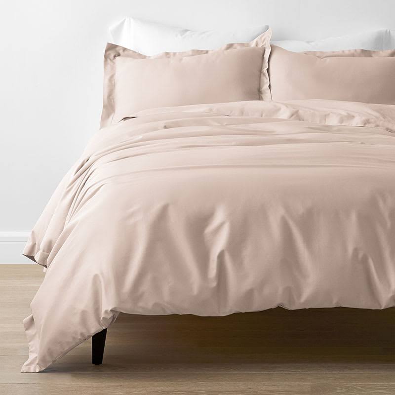 Orange/Coral Full Cotton Bamboo Sateen Duvet Cover J720542