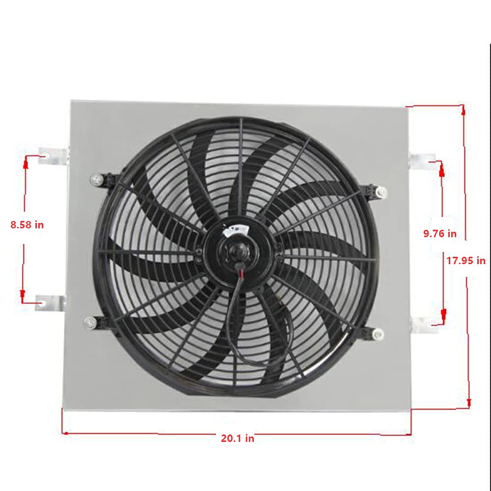 Radiator Shroud with 16'' 120W Fan W1784