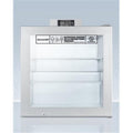 Compact Glass Door All-Freezer with Front Lock and Digital Temperature Display W65199