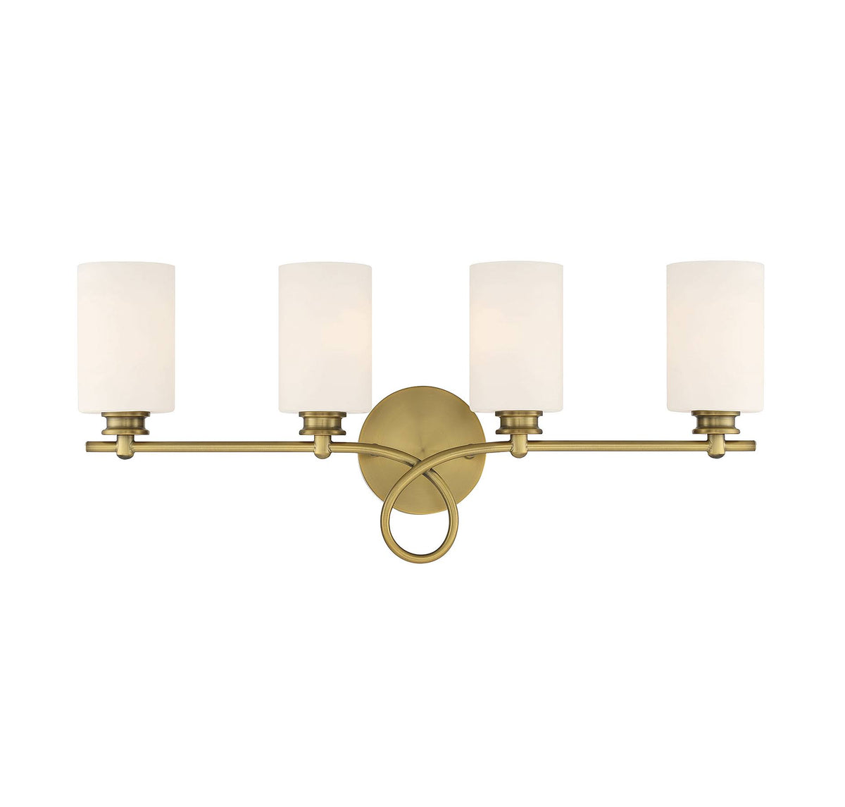 4 Light Warm Brass Bath Bar U144859