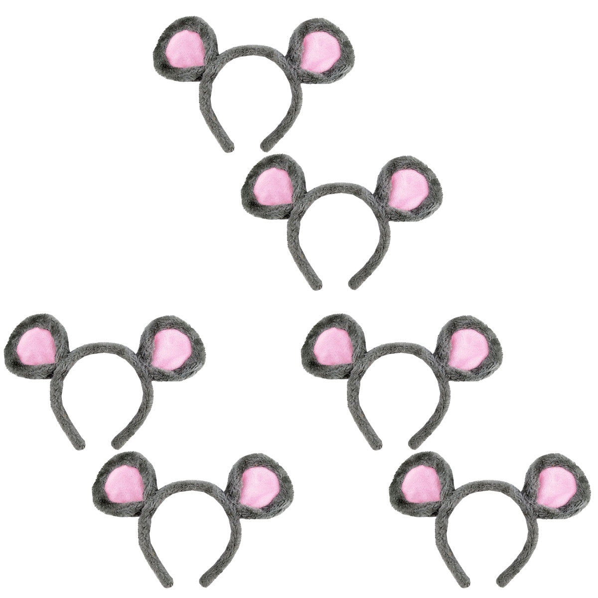 6 pcs Children Mouse Ear Hair Accessories (Grey) X920402