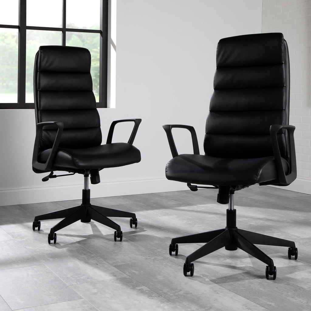 Black Bonded Leather Executive Chair K6180