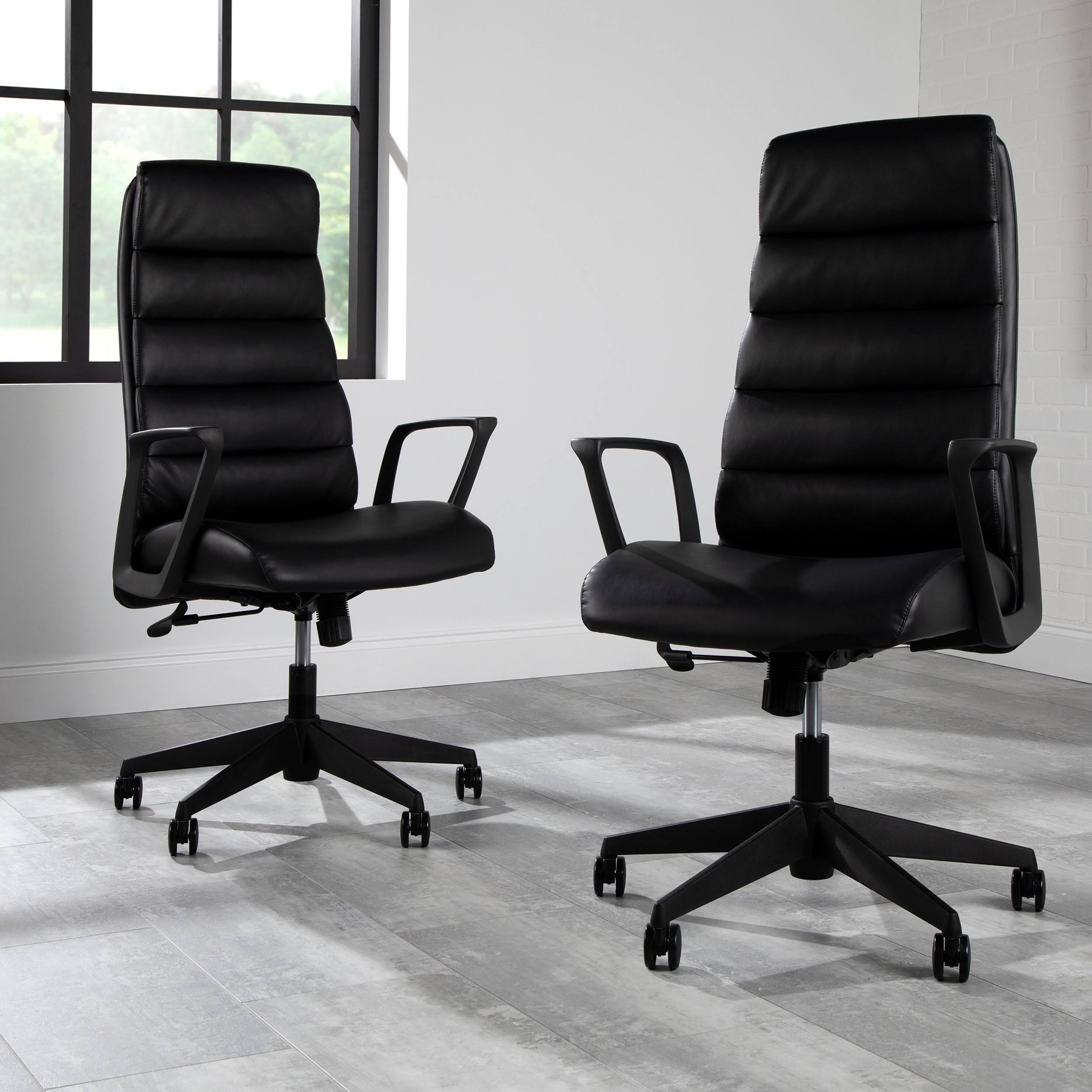 Black Bonded Leather Executive Chair K6180