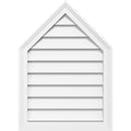 36x22W x 40x22H Peaked Top Surface Mount PVC Gable Vent J57027