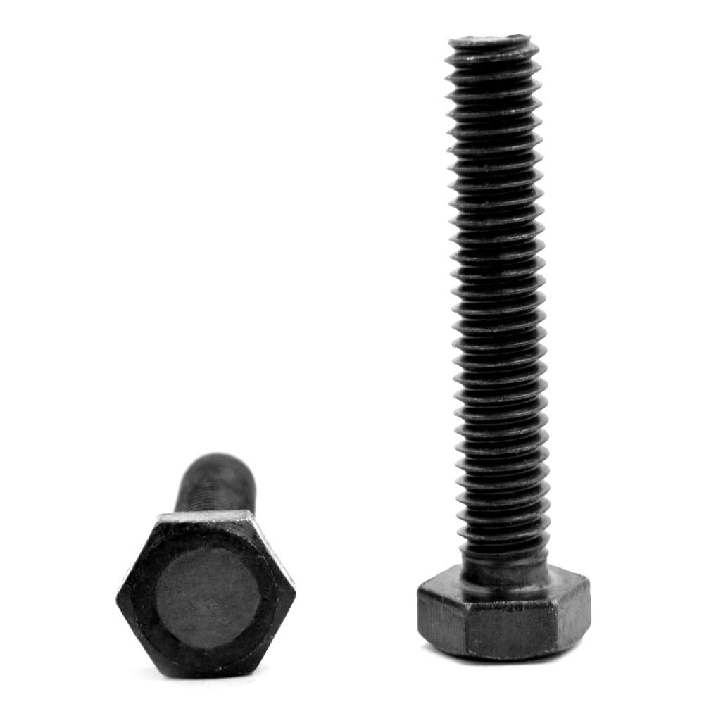 7/16x22-14 x 2x22 Coarse Thread Grade 5 Hex Tap Bolt Medium Carbon Steel Black Oxide Y645