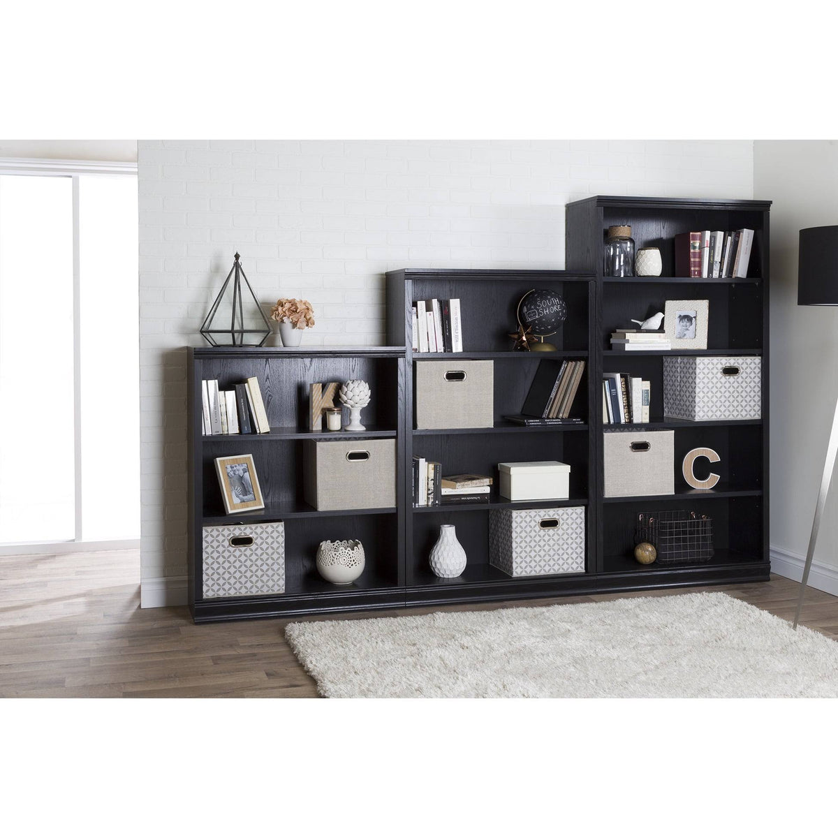 Gray Maple 4-Shelf Bookcase I6969