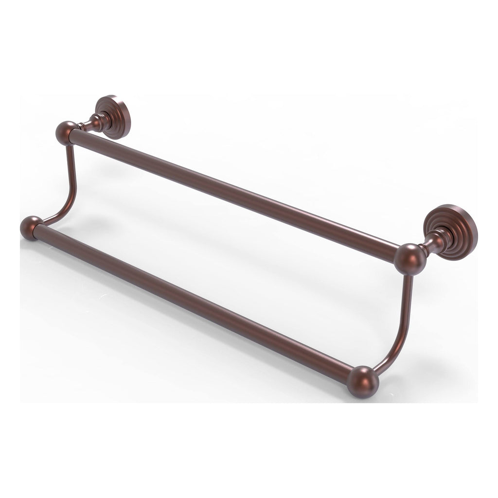 Antique Copper 36 inch Double Towel Bar P10897