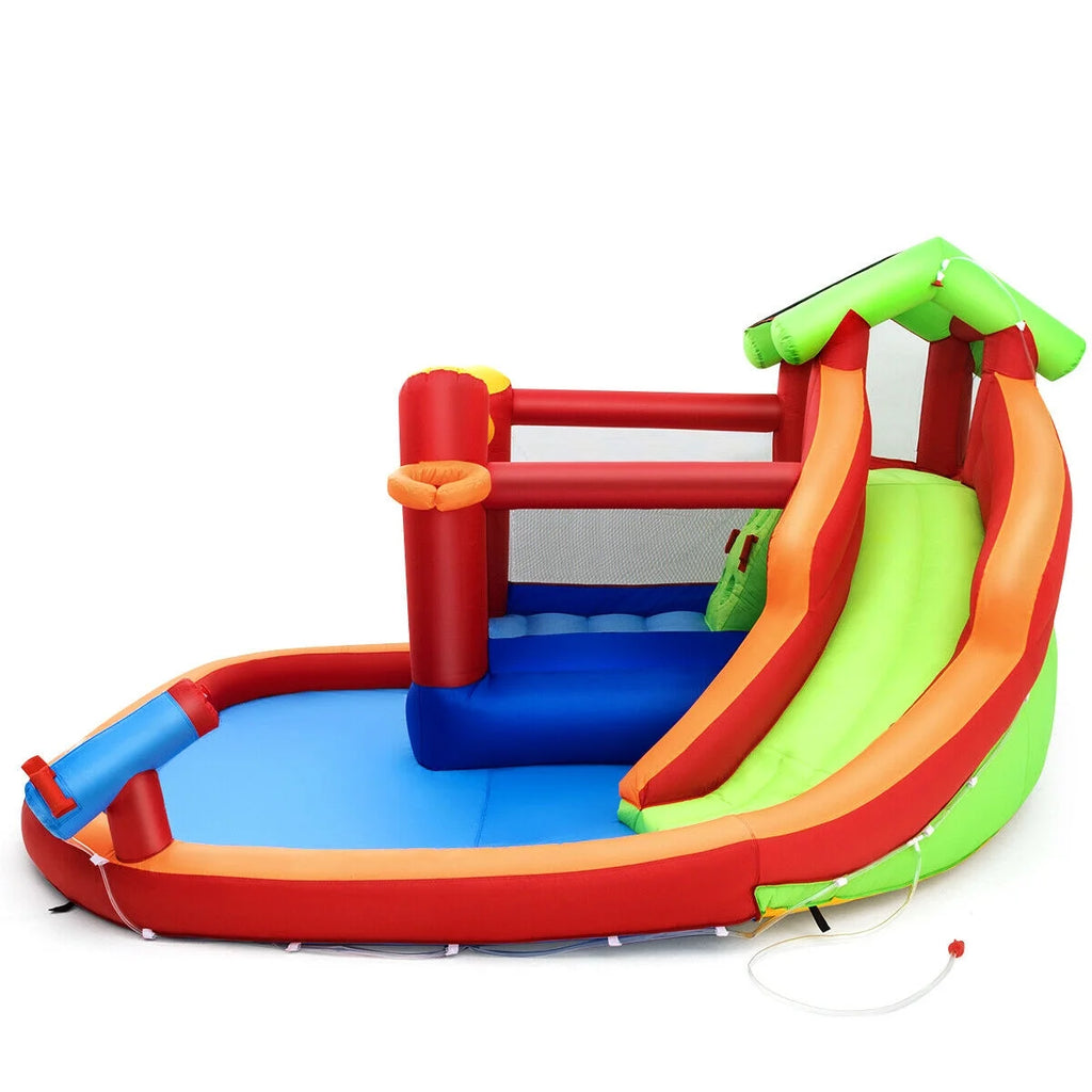 Inflatable Slide Bounce House with Splash Pool K20494
