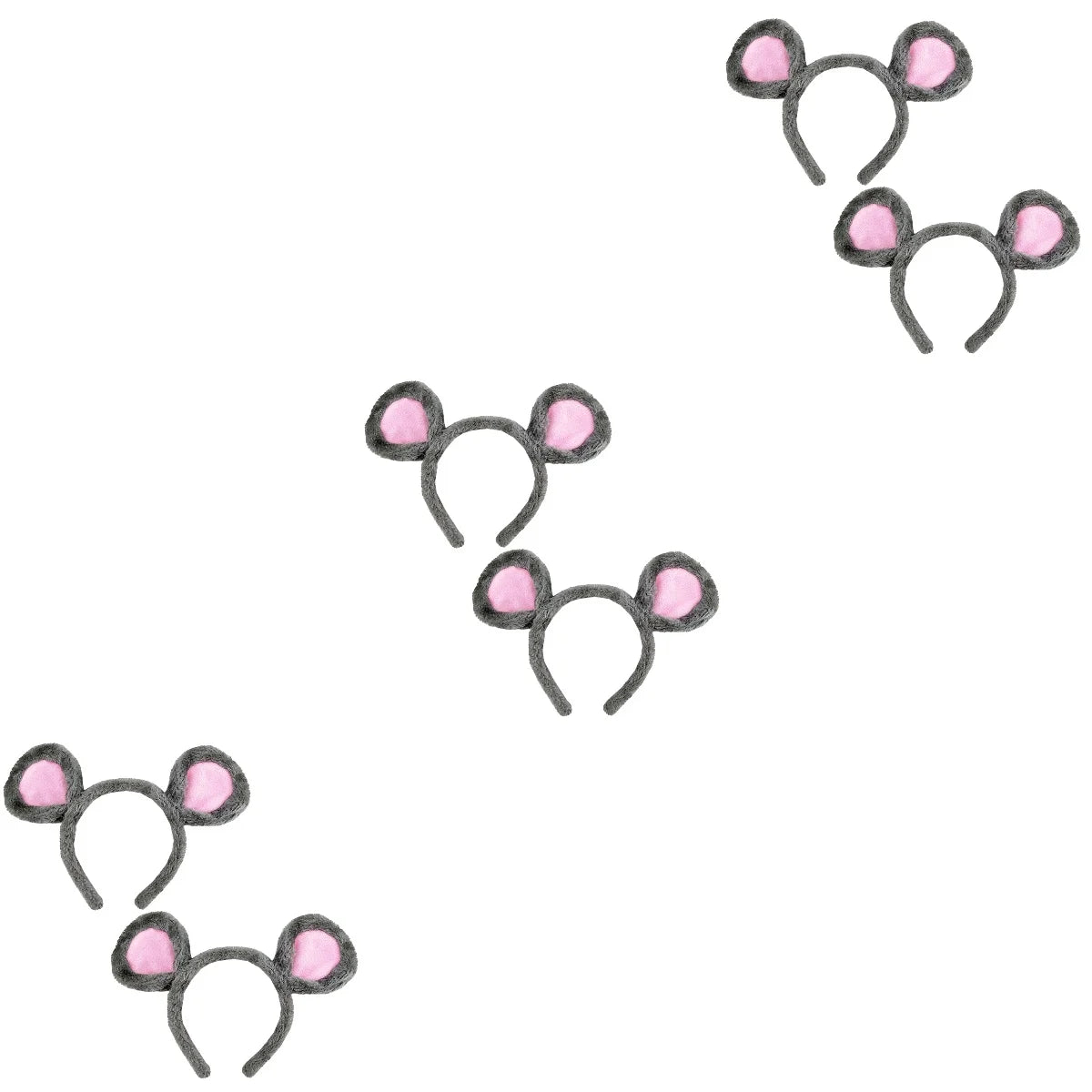 6 pcs Children Mouse Ear Hair Accessories (Grey) X920402