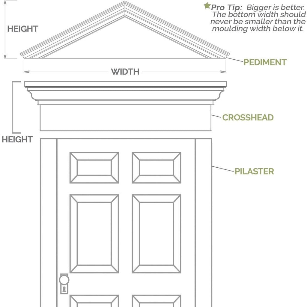 Two Equal Flat Panel PVC Pilaster with Standard Capital & Base (Pair) C103690