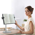 Hands Free Book Stand Flexible Folding Document Holder Adjustable Reading Height and Angle U992168