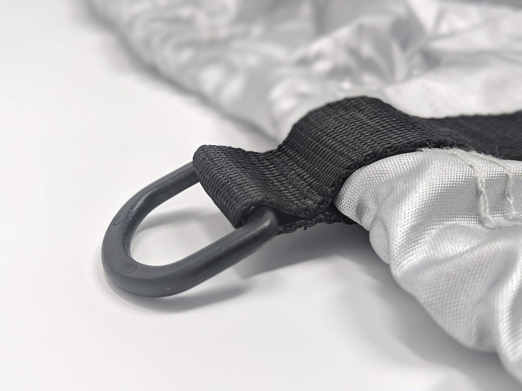 Weatherproof RV Cover for Travel Trailer 11.5' - 13.5' Long with Fleece Lining, Cable Lock, Storage Bag & Wind Straps H5224