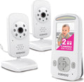 Video Baby Monitor with 2 Digital Cameras 1,000ft Range 2-Way Talk Temperature Display Day/Night Vision P3914