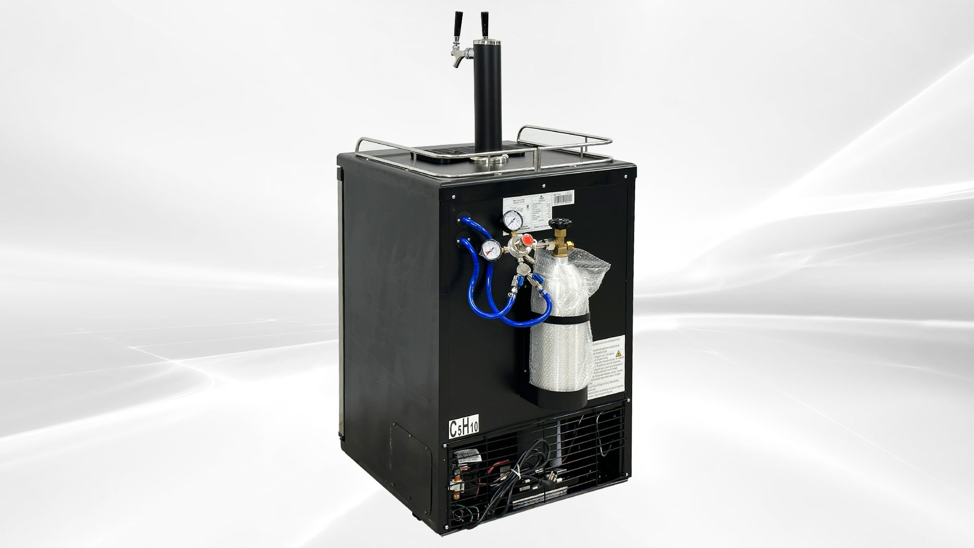 2 tap Refrigerated Beer Dispenser L356