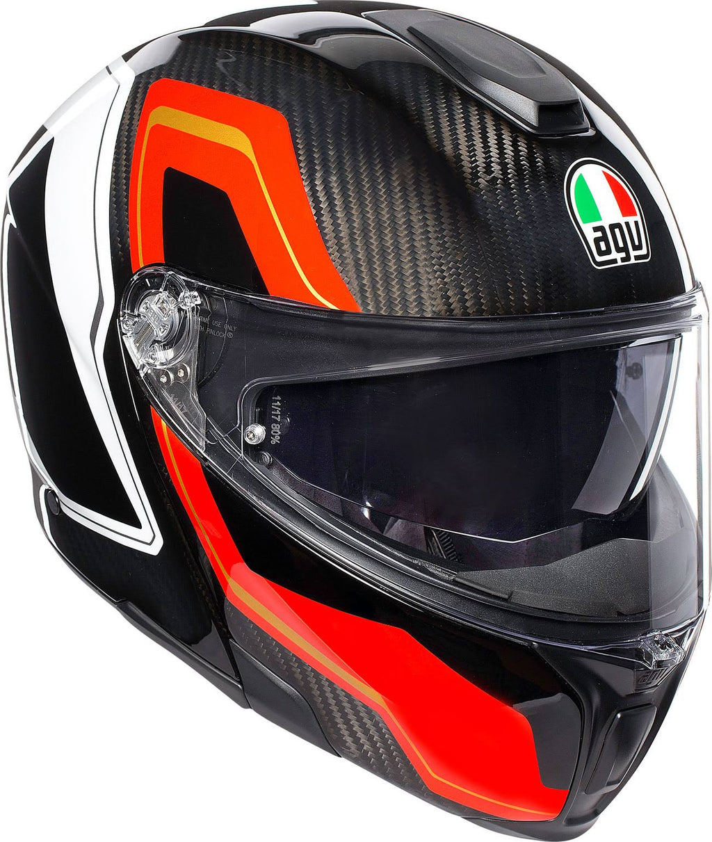 Helmet Sportmodular Carbon Red White Size M K358263