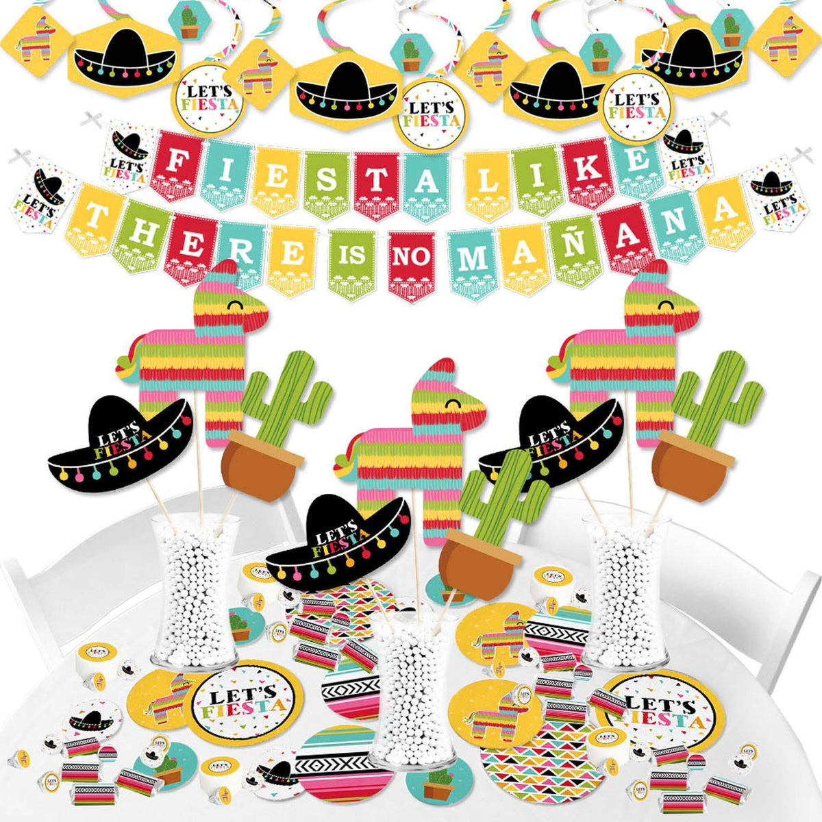 Mexican Fiesta Party Supplies Banner Decoration Kit N98344