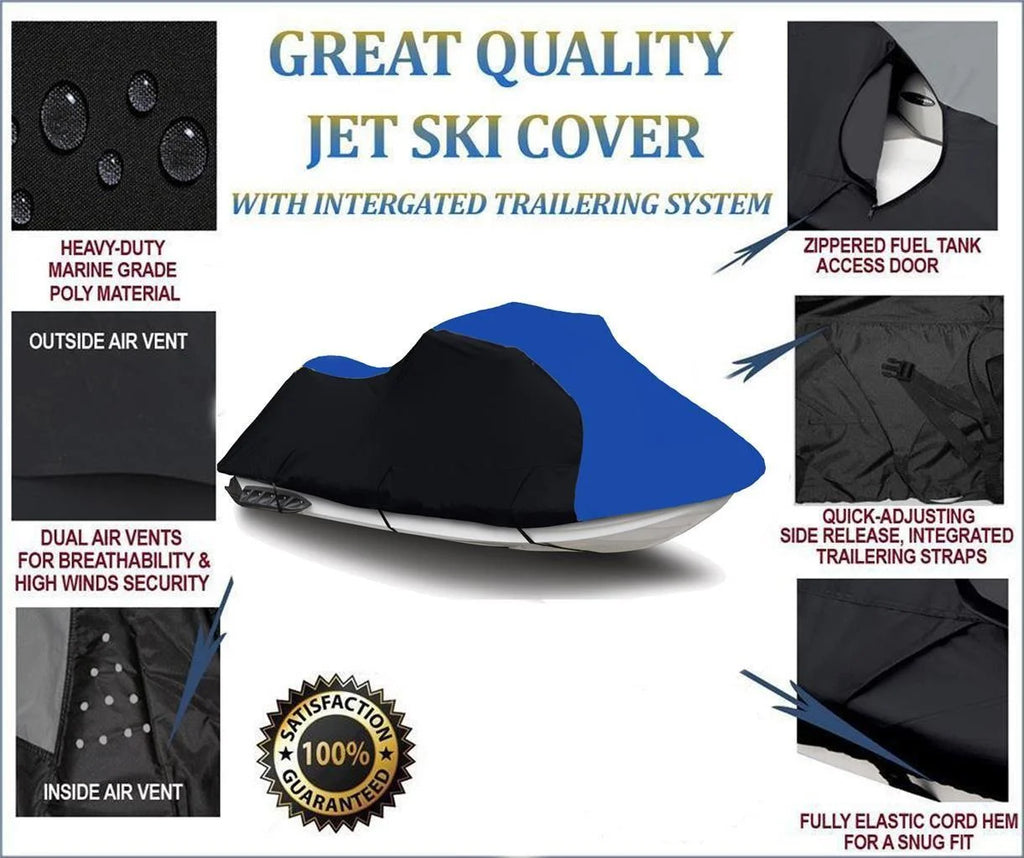 Heavy-Duty Jet Ski Boat Cover for Sea Doo GTX 2016-2022 D755