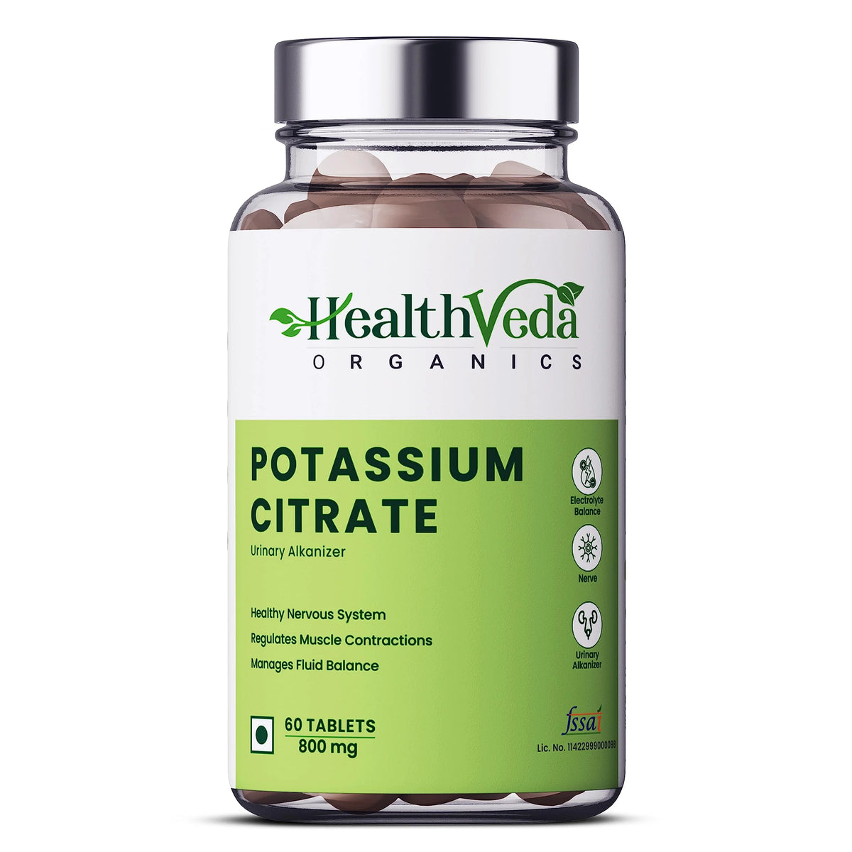 Potassium Citrate 800 Mg 60 Veg Tablets R61022