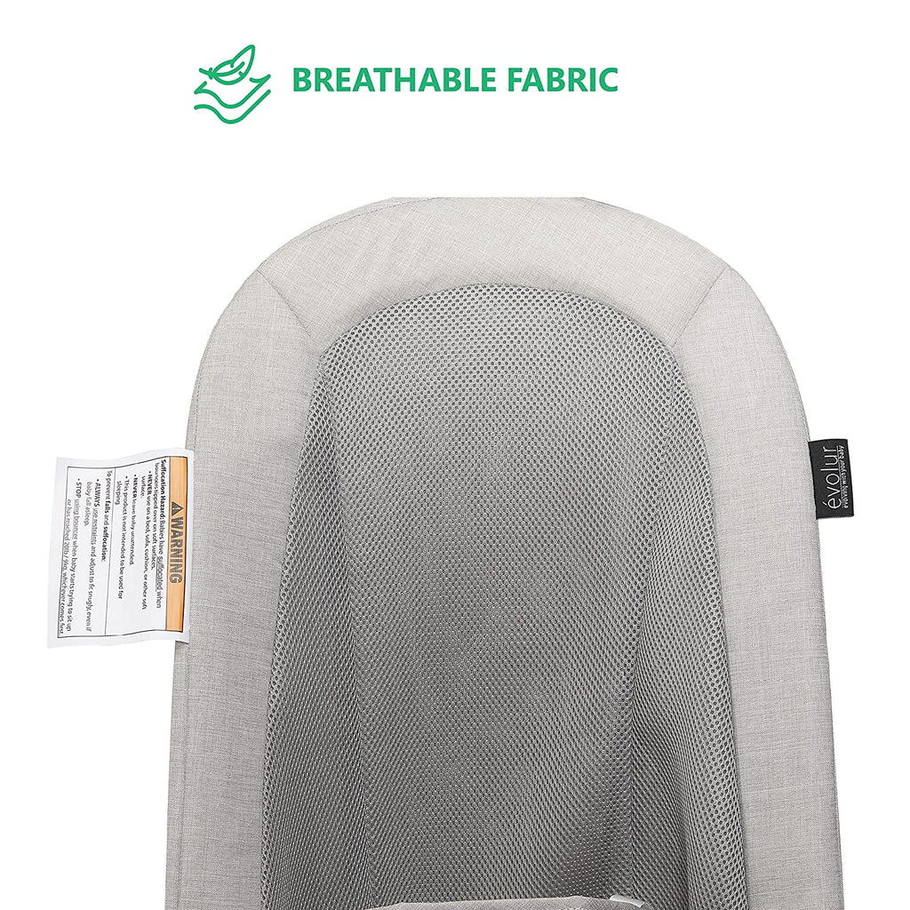 Gray Cotton Fabric Portable Infant Bouncer X782