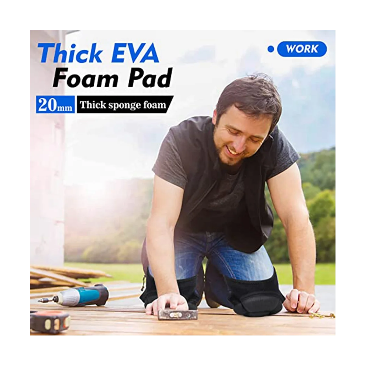 Adjustable Foam Knee Pads S2462