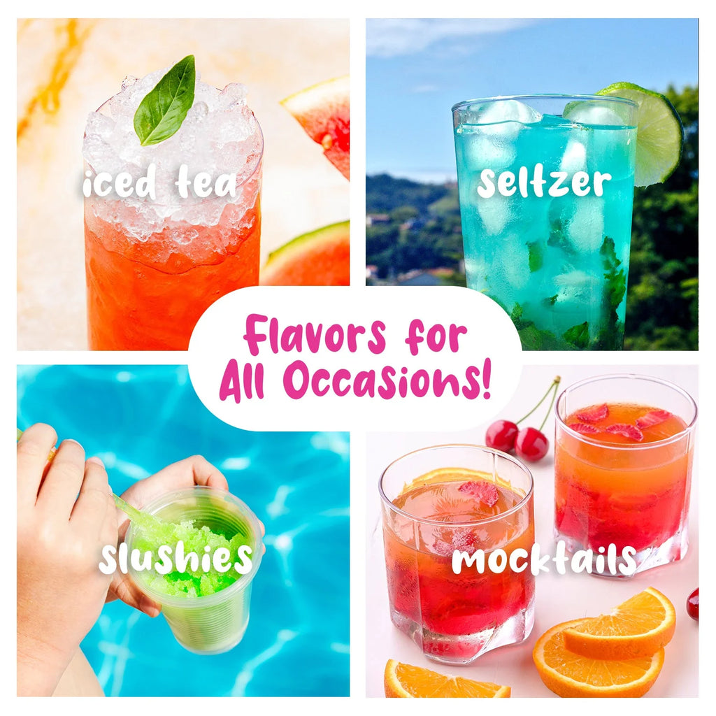 White Shaved Ice Machine Party Package with 3 Syrups and Supplies N511