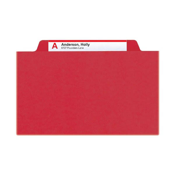 Bright Red 2x22 Expansion Classification File Folder Q7998