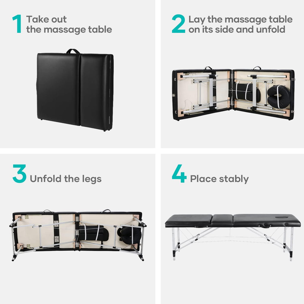 Portable Massage Table with Carrying Case V741