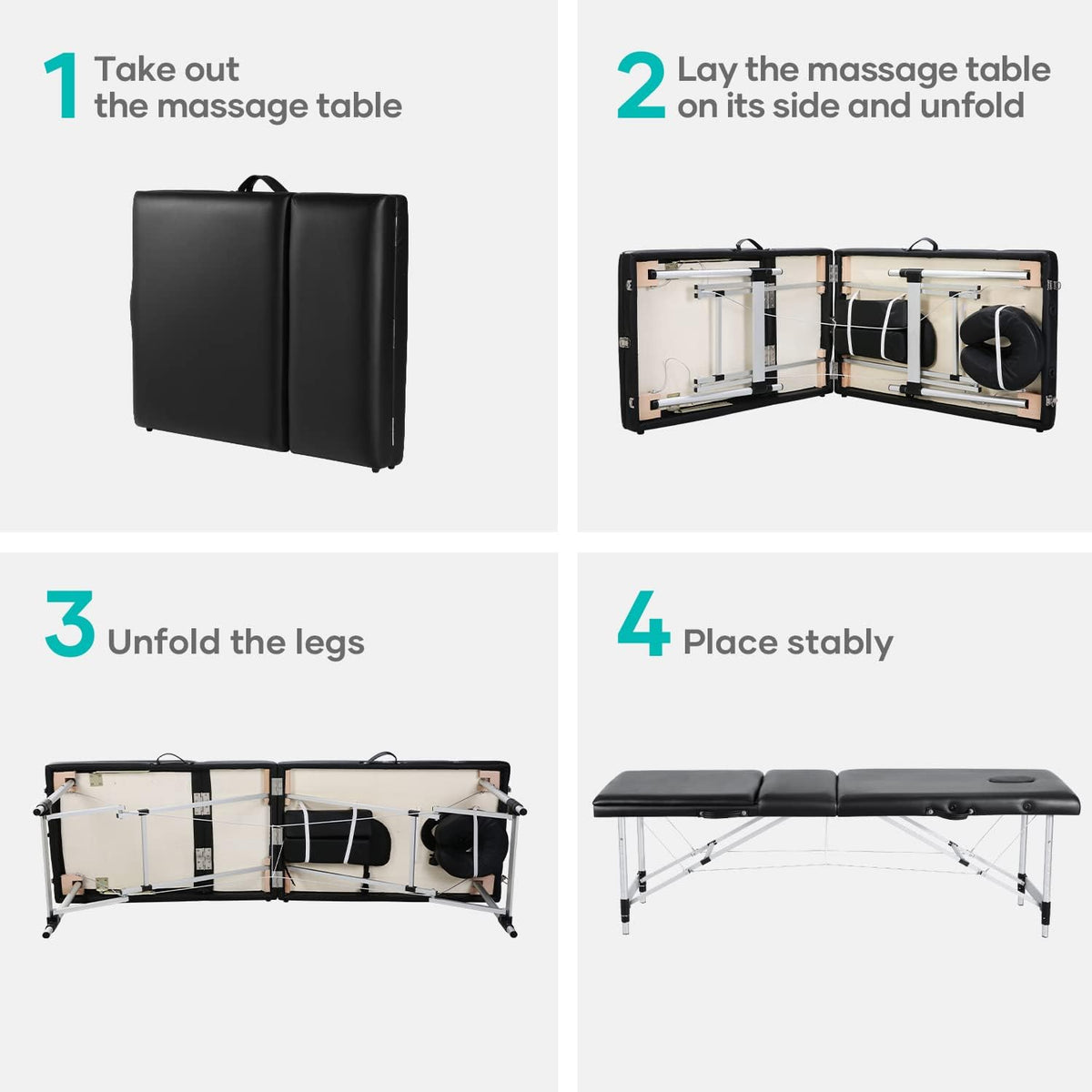 Portable Massage Table with Carrying Case V741
