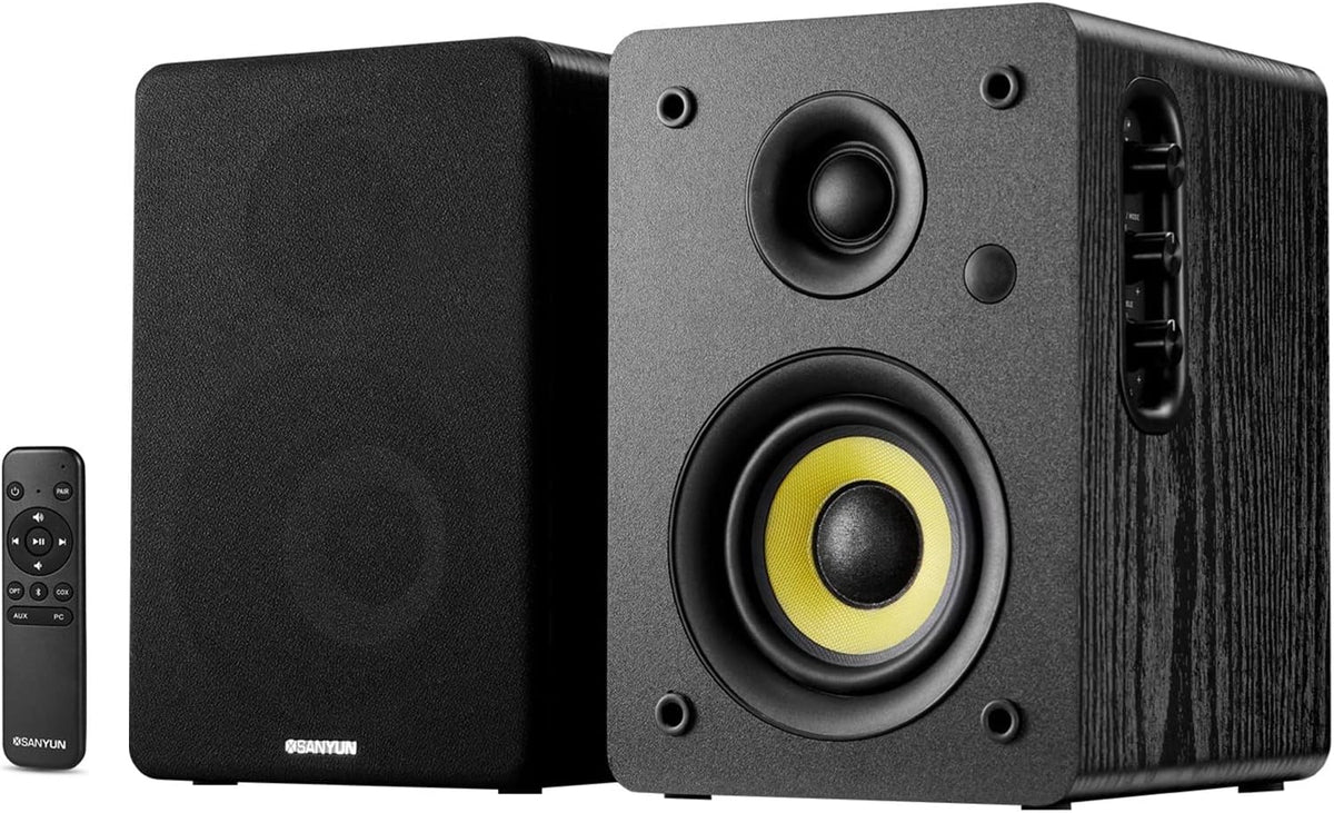 White 3 Active Bluetooth Bookshelf Speakers, Pair U2672
