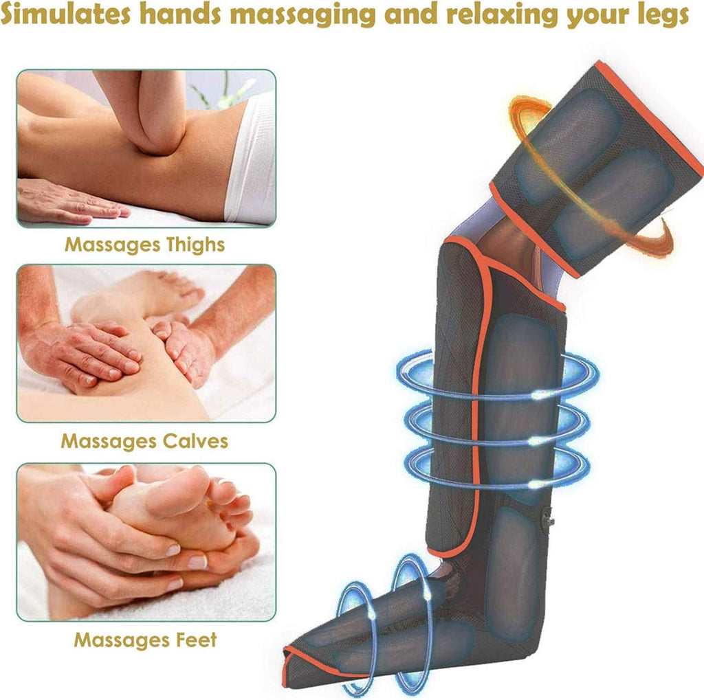 Arms Leg Massager with Heat Function, Foot Massager with 4 Modes 4 Intensities V445759
