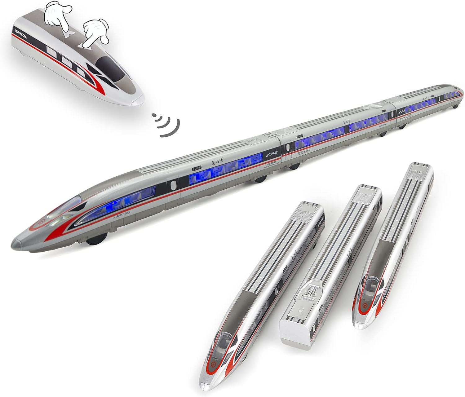 Electric Bullet Train Sets with Tracks Pack of 2 W12995