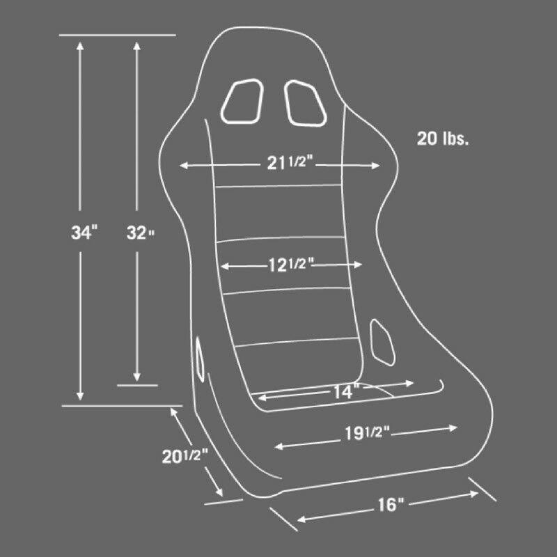 Black Velour Racing Seat B143