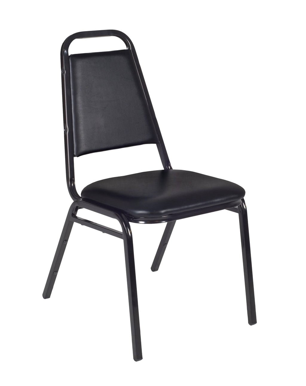 48x22 Round Breakroom Table with 4 Stack Chairs W371