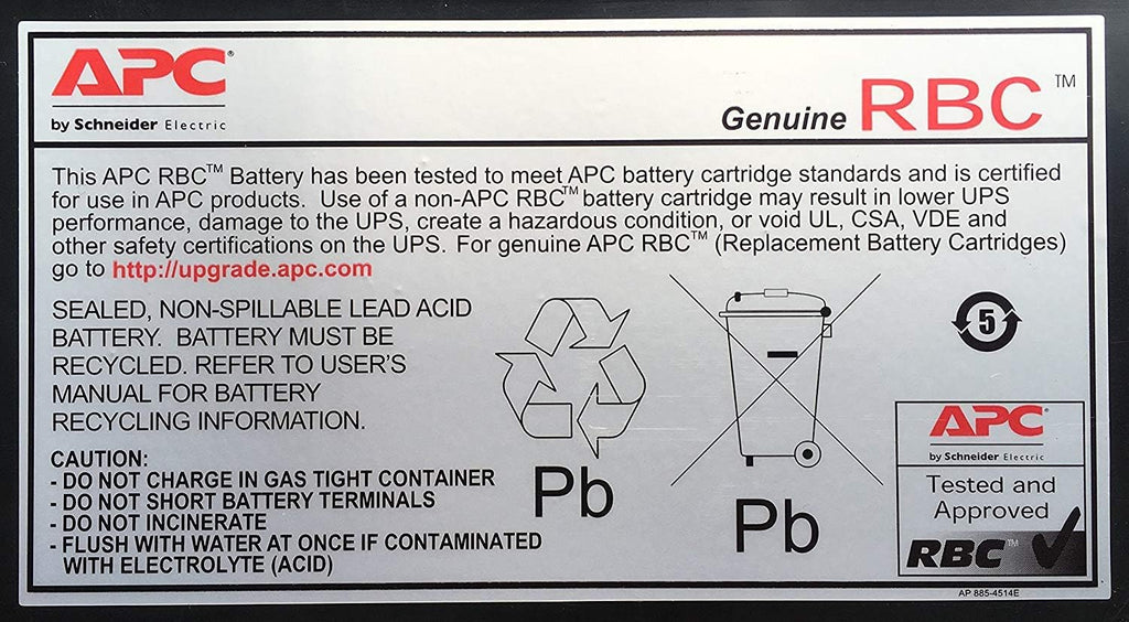APC UPS Battery Replacement Pack of 2 V189938