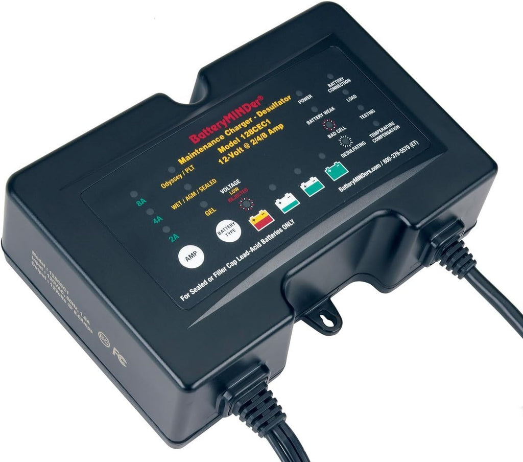 12 Volt 2/4/8 AMP Battery Charger, Maintainer, and Desulfator L27390