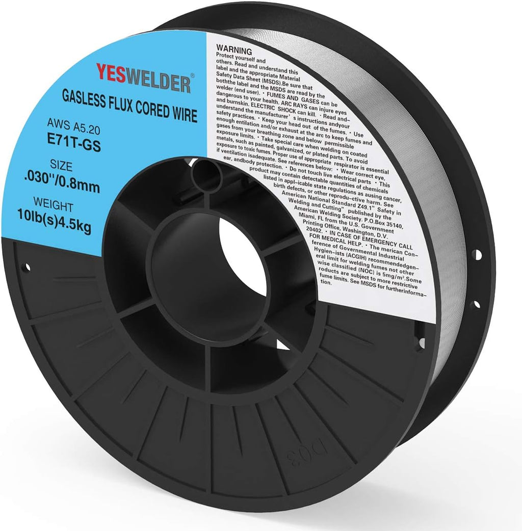 Flux Core Mig Wire, Mild Steel, .035 Diameter, 10-Pound Spool Pack of 2 S1532