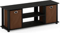 Americano/Black/Brown Entertainment Center Pack of 2 D921