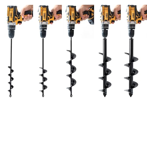 Set of 5 Auger Drill Bit for Planting Z354