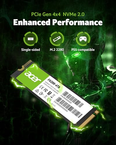 1TB NVMe Gen4 PCIe 4.0 M.2 2280 Internal Solid State Drive V31827
