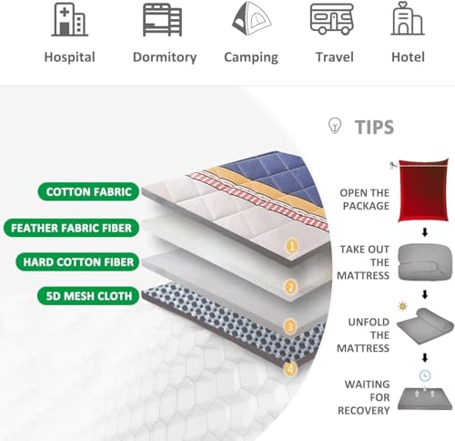Full Size Thick Foldable Floor Mattress K402